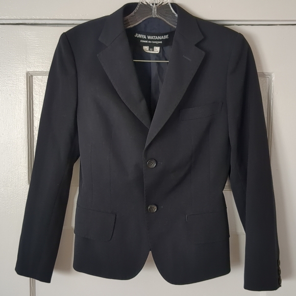 Junya Watanabe Jackets & Blazers - Junya Watanabe Comme Des Garcons Blazer Made In Japan Blue Black XS